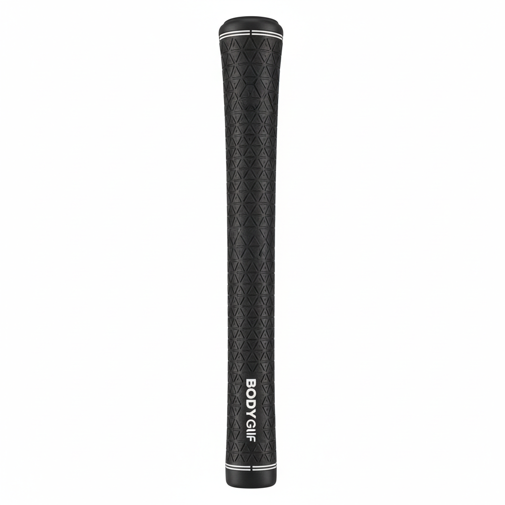 Body Golf Professional Anti-Slip Rubber Golf Grip, Standard/Midsize, All-Weather Traction, Jet Black